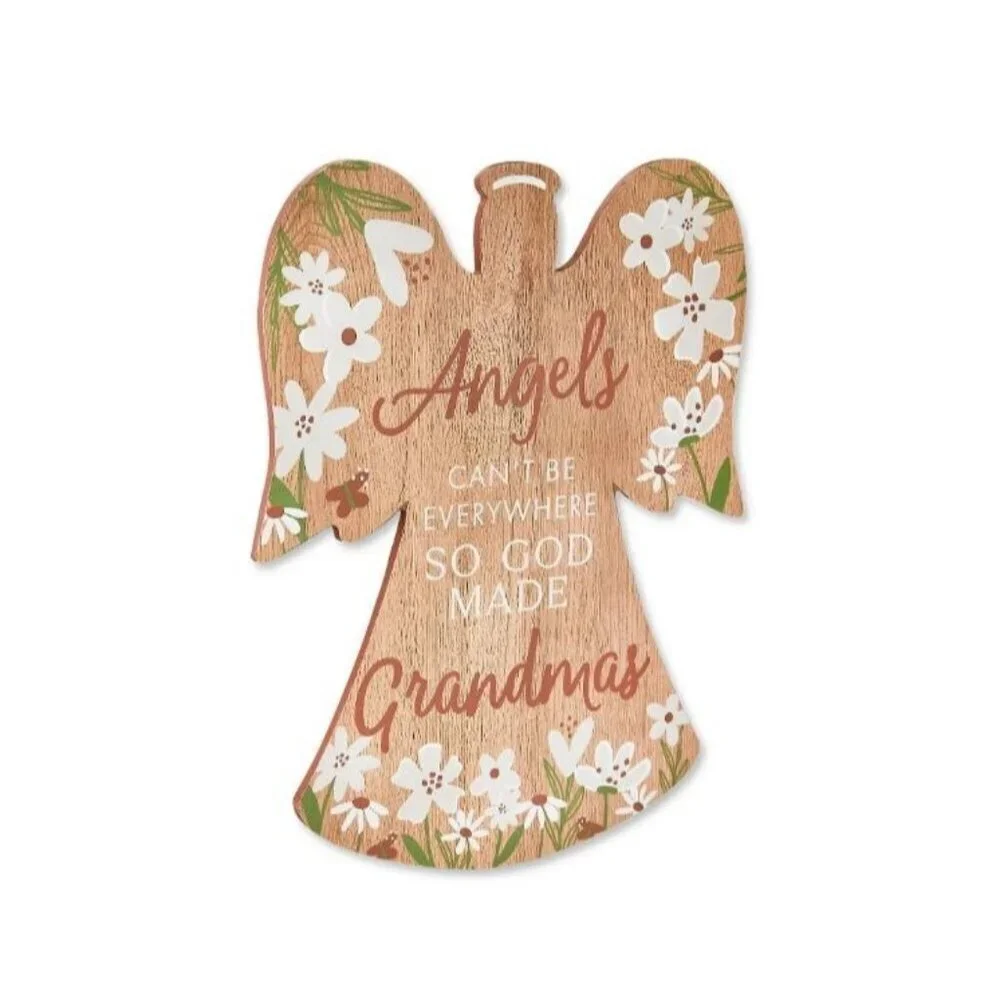Angel Wall Hanging Angels Can't Be Everywhere So He Created Grandmothers